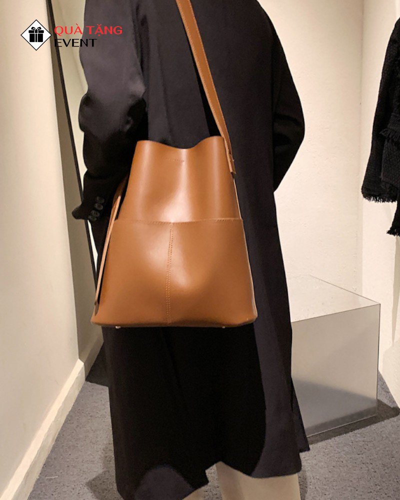 Túi xách nữ đeo vai quà tặng doanh nghiệp, in logo theo yêu cầu - Mã TXNDV012 Sỉ túi xách nữ doanh nghiệp - TXNDV012