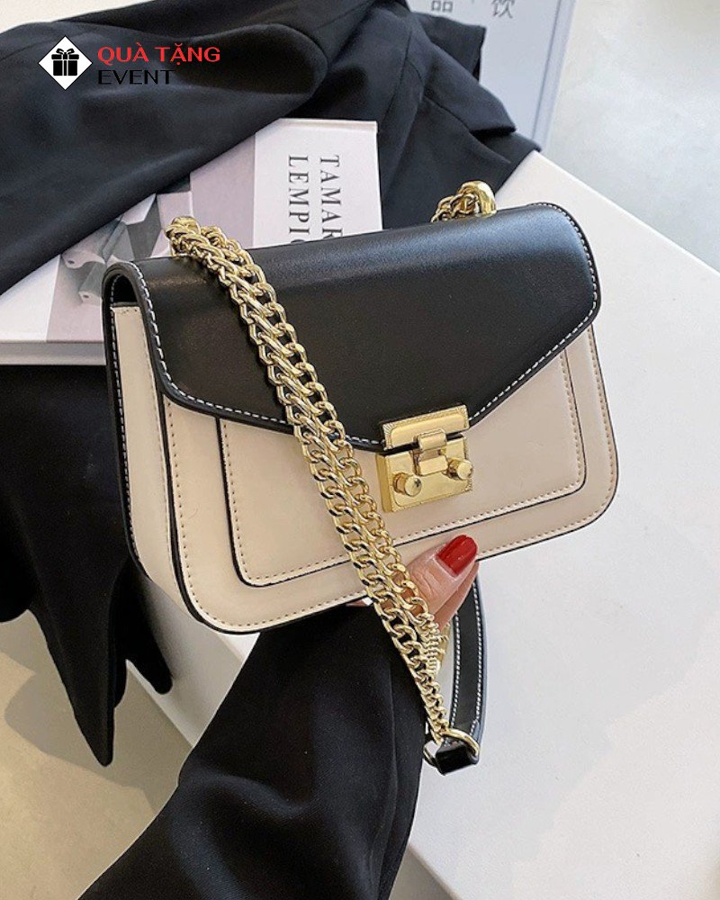 Túi xách nữ đeo chéo quà tặng doanh nghiệp, in logo theo yêu cầu - Mã TXNDC021 Tìm nguồn hàng sỉ túi xách nữ - TXNDC021