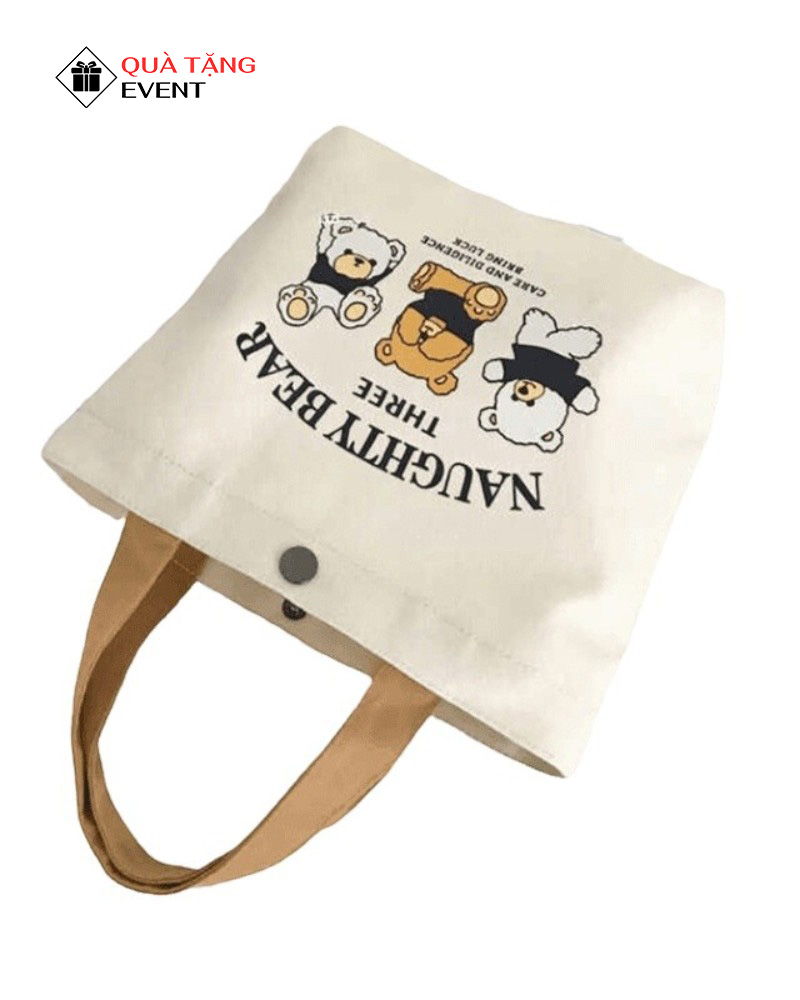 Túi canvas quà tặng doanh nghiệp, in logo theo yêu cầu - Mã TCV004 Túi Canvas giá sỉ TPHCM - TCV004