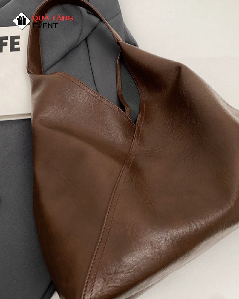 Túi xách nữ đeo vai quà tặng doanh nghiệp, in logo theo yêu cầu - Mã TXNDV010 Túi xách nữ in logo công ty - TXNDV010