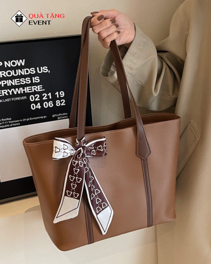 Túi xách nữ công sở quà tặng doanh nghiệp, in logo theo yêu cầu - Mã TXNCS012 Túi xách nữ quà tặng - TXNCS012