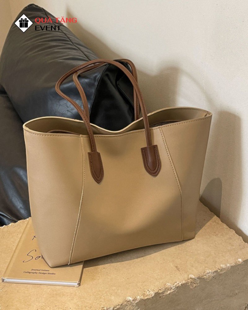 Túi xách nữ công sở quà tặng doanh nghiệp, in logo theo yêu cầu - Mã TXNCS010 Túi xách nữ quà tặng đẹp - TXNCS010