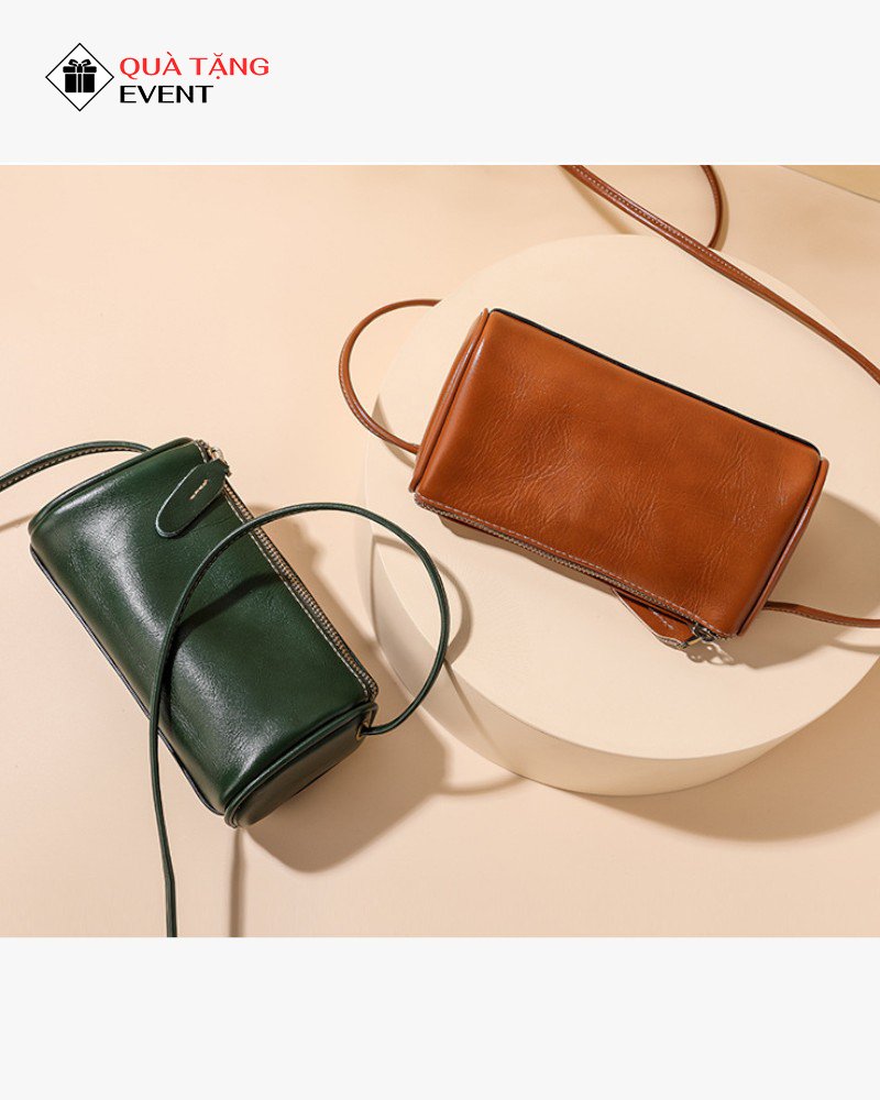 Túi xách nữ đeo chéo quà tặng doanh nghiệp, in logo theo yêu cầu - Mã TXNDC055 Túi xách nữ quà tặng in logo giá rẻ - TXNDC055