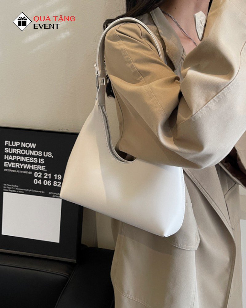Túi xách nữ đeo vai quà tặng doanh nghiệp, in logo theo yêu cầu - Mã TXNDV002 Túi xách nữ quảng cáo doanh nghiệp - TXNDV002