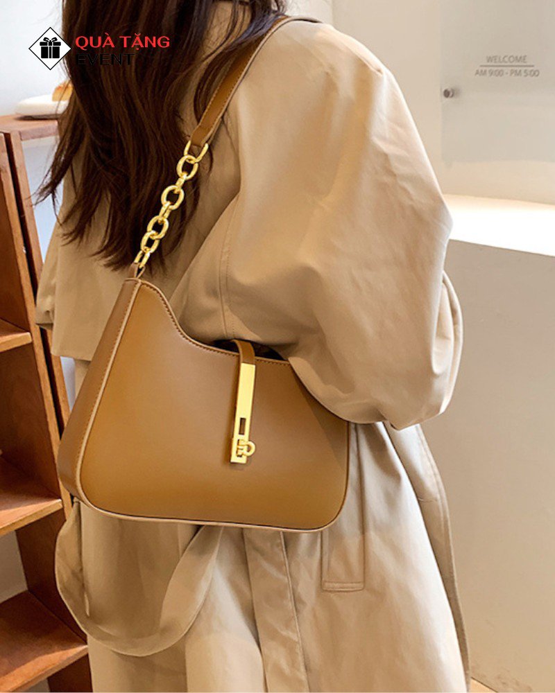 Túi xách nữ đeo vai quà tặng doanh nghiệp, in logo theo yêu cầu - Mã TXNDV001 Xưởng chuyên sỉ túi xách nữ - TXNDV001