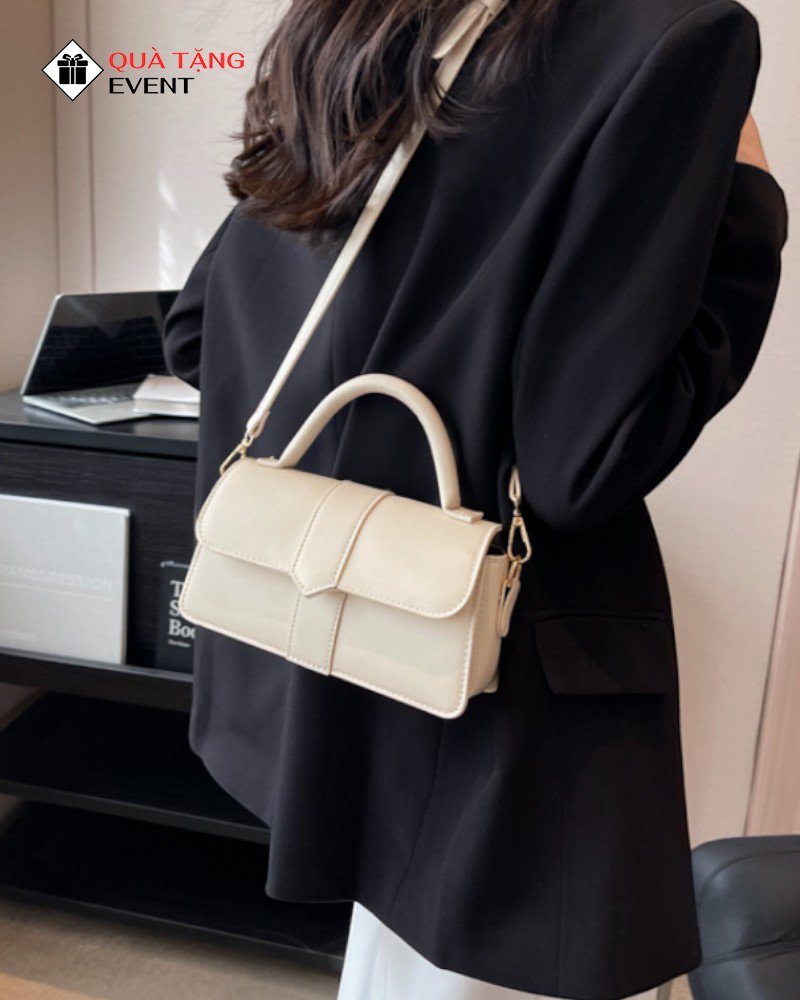 Túi xách nữ đeo chéo quà tặng doanh nghiệp, in logo theo yêu cầu - Mã TXNDC020 Xưởng may chuyên sỉ túi xách nữ - TXNDC020