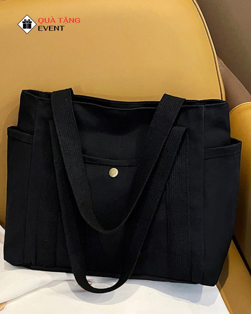 Túi canvas quà tặng doanh nghiệp, in logo theo yêu cầu - Mã TCV009 Xưởng may túi Canvas nam - TCV009