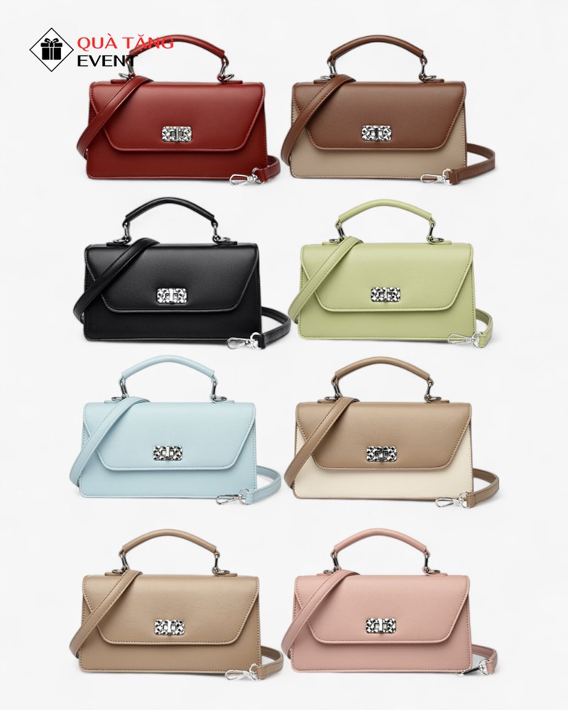 Túi xách nữ đeo chéo quà tặng doanh nghiệp, in logo theo yêu cầu - Mã TXNDC006 Xưởng may túi xách nữ Hà Nội - TXNDC006