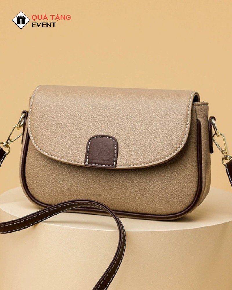 Túi xách nữ đeo chéo quà tặng doanh nghiệp, in logo theo yêu cầu - Mã TXNDC013 Xưởng may túi xách nữ Hà Nội - TXNDC013
