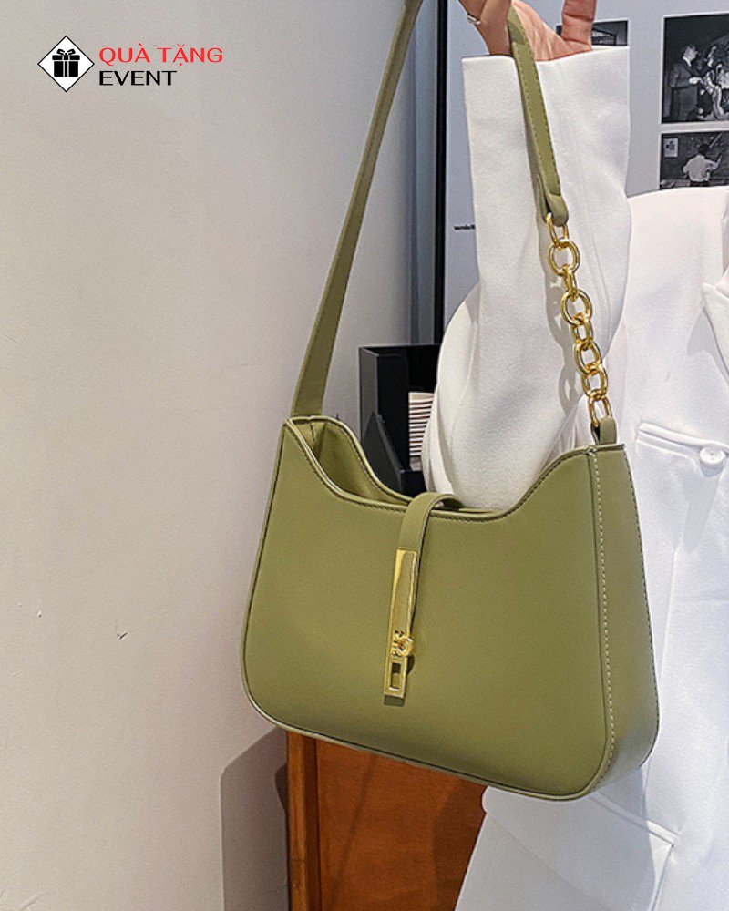 Túi xách nữ đeo vai quà tặng doanh nghiệp, in logo theo yêu cầu - Mã TXNDV001 Xưởng may túi xách nữ saigon - TXNDV001