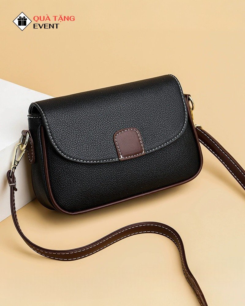 Túi xách nữ đeo chéo quà tặng doanh nghiệp, in logo theo yêu cầu - Mã TXNDC013 Xưởng may túi xách nữ tại Hà Nội - TXNDC013
