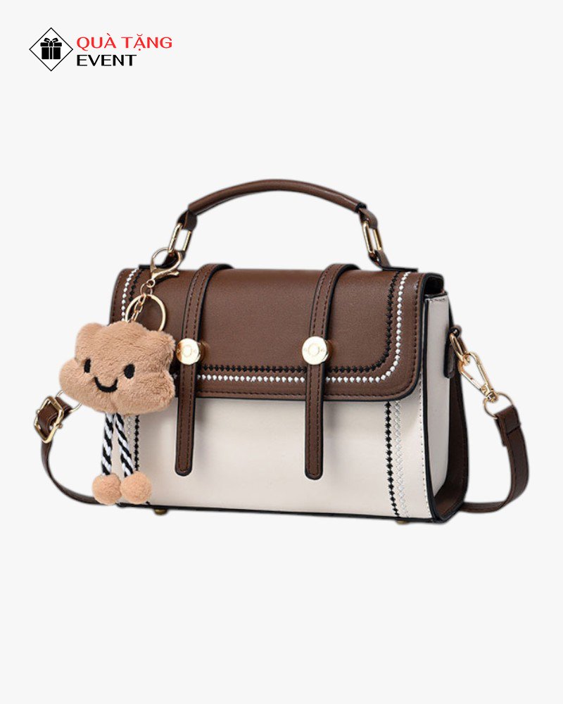 Túi xách nữ đeo chéo quà tặng doanh nghiệp, in logo theo yêu cầu - Mã TXNDC032 Xưởng may túi xách nữ vải không dệt TPHCM - TXNDC032