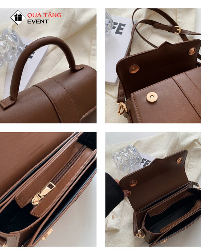 Túi xách nữ đeo chéo quà tặng doanh nghiệp, in logo theo yêu cầu - Mã TXNDC020 Xưởng sản xuất túi xách nữ theo yêu cầu - TXNDC020