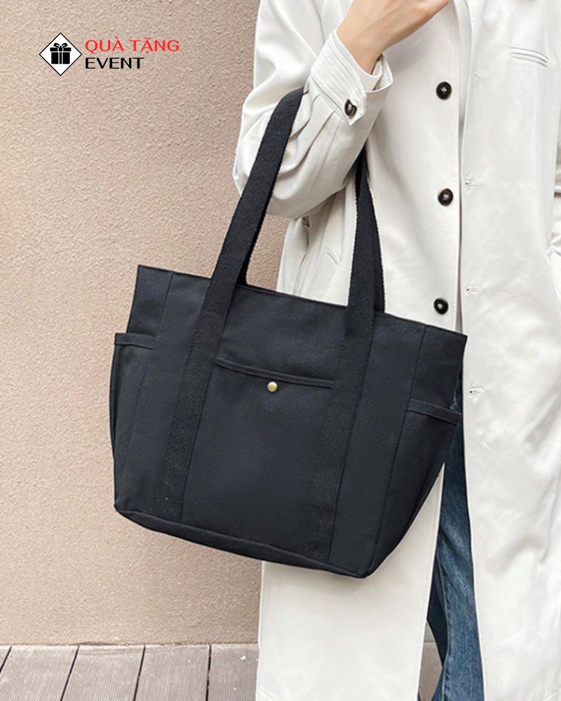 Túi canvas quà tặng doanh nghiệp, in logo theo yêu cầu - Mã TCV003 Xưởng sỉ túi Canvas giá rẻ TPHCM - TCV003