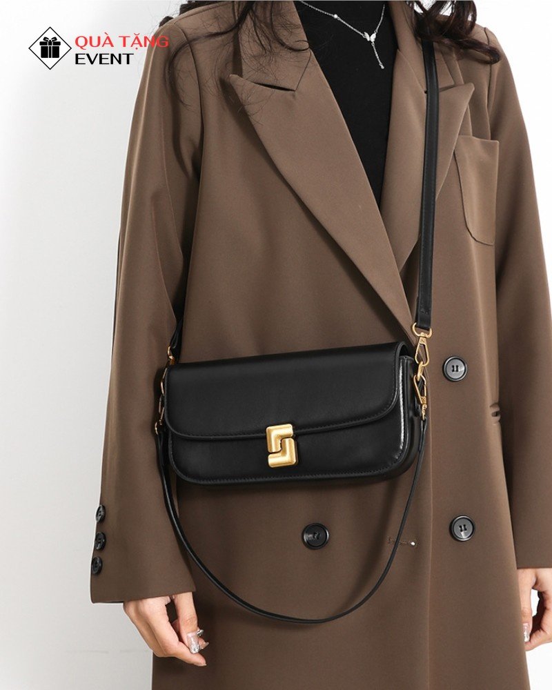 Túi xách nữ đeo chéo quà tặng doanh nghiệp, in logo theo yêu cầu - Mã TXNDC017 Xưởng sỉ túi xách nữ Cần Thơ - TXNDC017