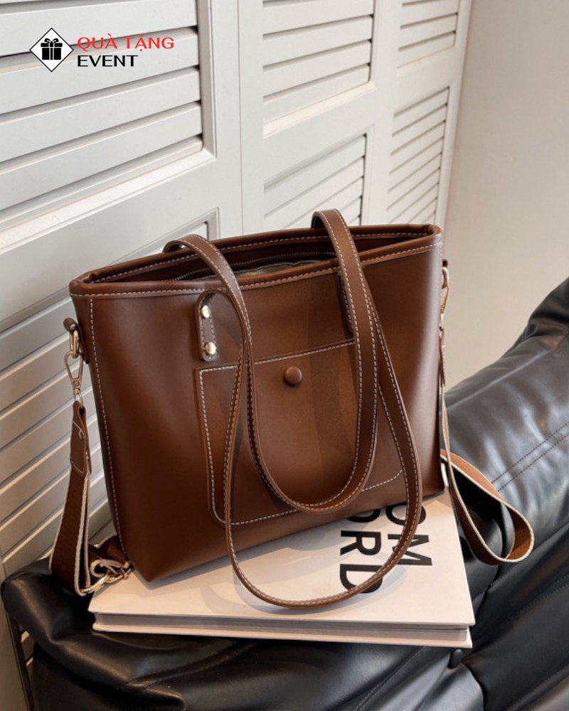 Túi xách nữ công sở quà tặng doanh nghiệp, in logo theo yêu cầu - Mã TXNCS013 Xưởng sỉ túi xách nữ Hà Nội - TXNCS013