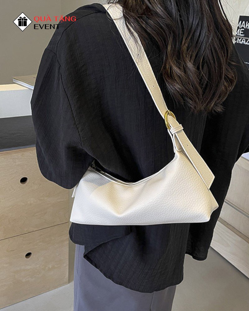 Túi xách nữ đeo vai quà tặng doanh nghiệp, in logo theo yêu cầu - Mã TXNDV004 Xưởng túi xách nữ in logo - TXNDV004