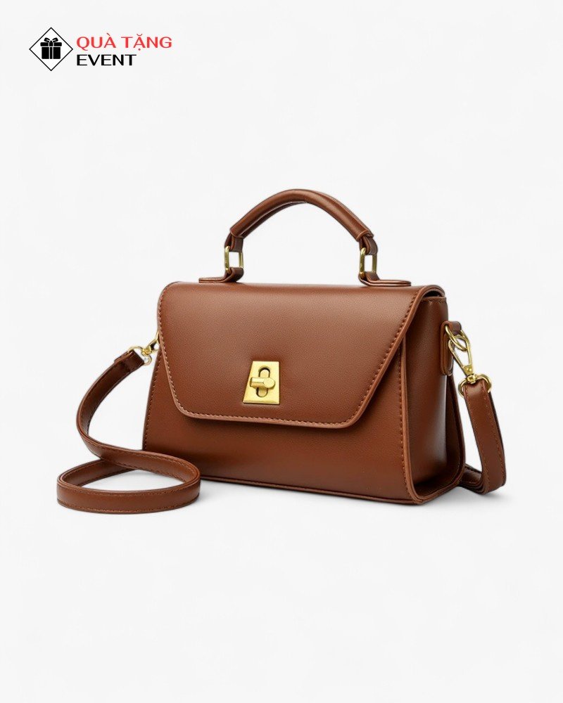 Túi xách nữ đeo chéo quà tặng doanh nghiệp, in logo theo yêu cầu - Mã TXNDC005 Xưởng túi xách nữ giá sỉ - TXNDC005