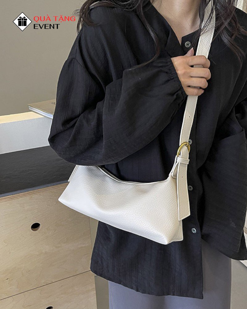 Túi xách nữ đeo vai quà tặng doanh nghiệp, in logo theo yêu cầu - Mã TXNDV004 Xưởng túi xách nữ in logo - TXNDV004