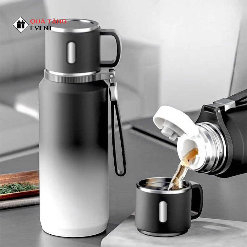 Bình giữ nhiệt in logo tiện dụng