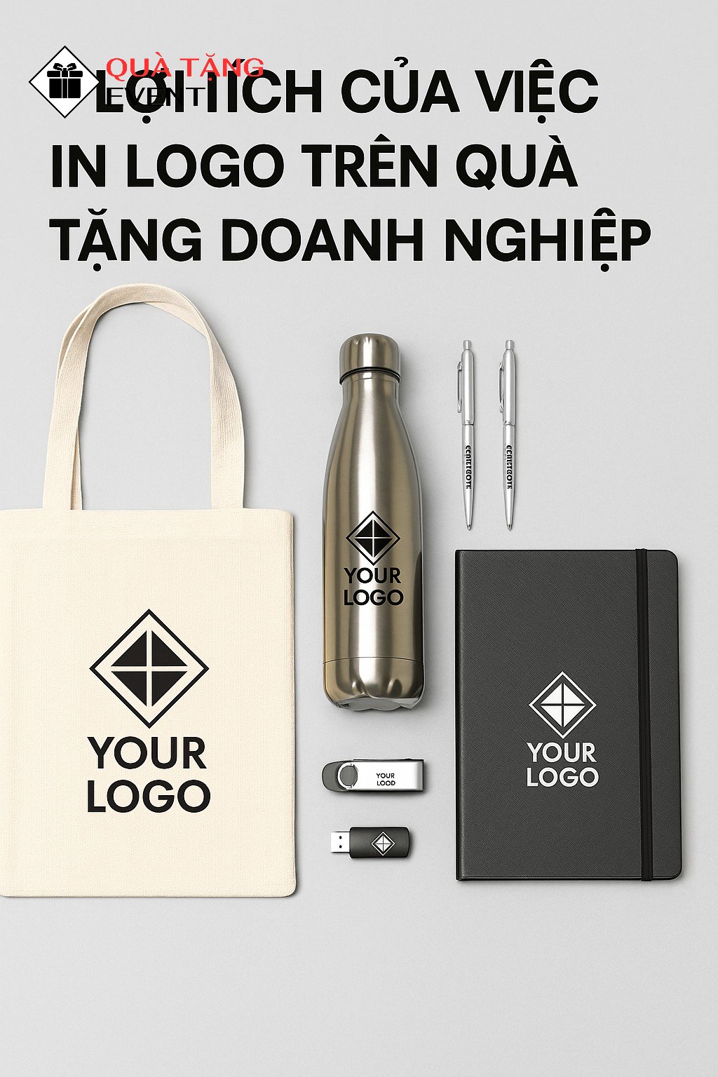 Lợi Ích Của Việc In Logo Trên Quà Tặng Doanh Nghiệp: Không Chỉ Là Một Hình Ảnh in logo lên quà tặng