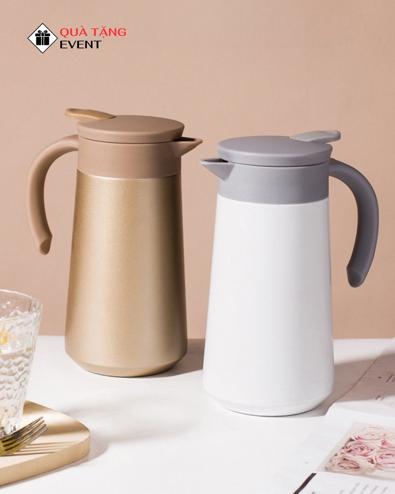 Bình giữ nhiệt gia đình quà tặng doanh nghiệp, in logo theo yêu cầu - Mã BGNGD002 Bình giữ nhiệt in chữ - BGNGD002