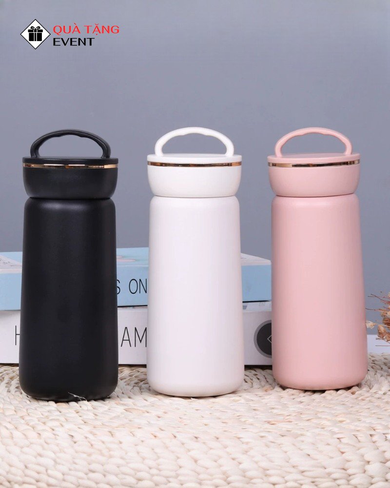 Bình giữ nhiệt văn phòng quà tặng doanh nghiệp, in logo theo yêu cầu - Mã BGNVP036 Bình giữ nhiệt khắc laser - BGNVP036