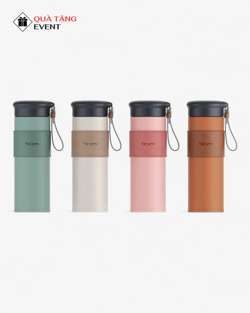 Bình giữ nhiệt văn phòng quà tặng doanh nghiệp, in logo theo yêu cầu - Mã BGNVP038 Bình giữ nhiệt khắc laser - BGNVP038