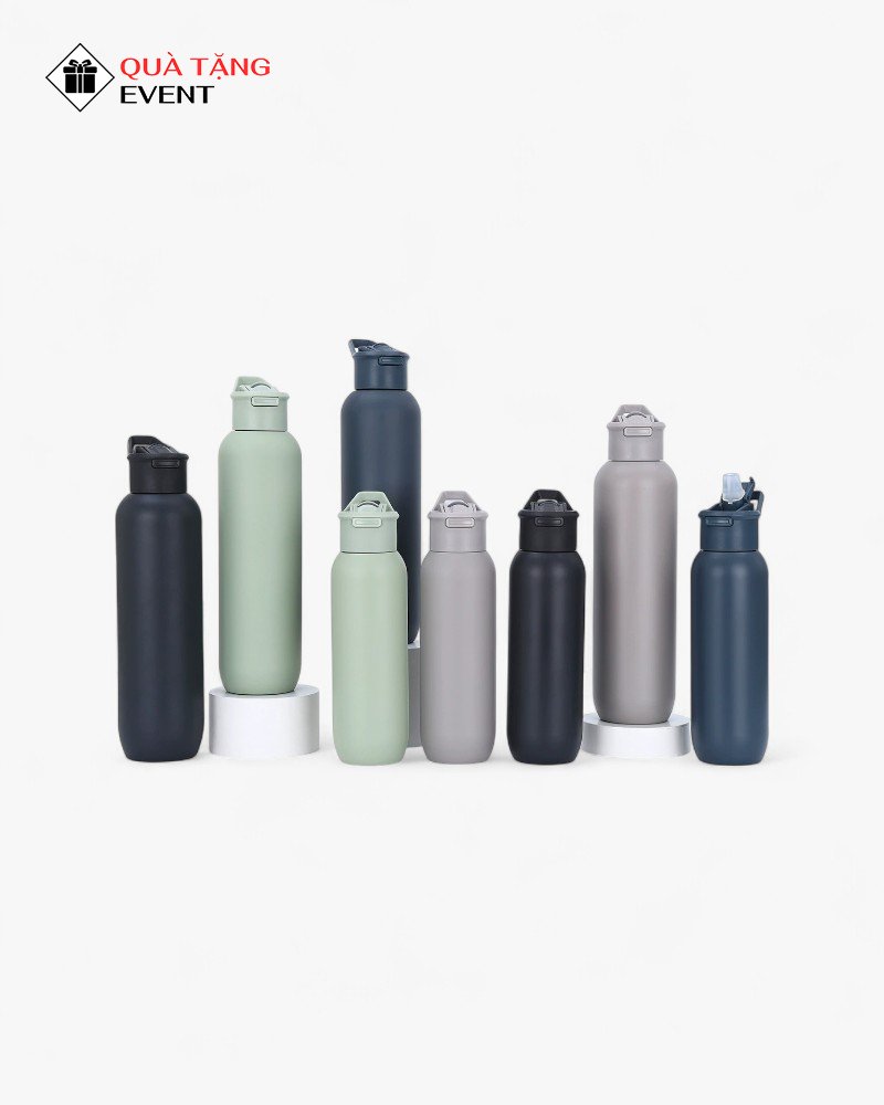 Bình giữ nhiệt văn phòng quà tặng doanh nghiệp, in logo theo yêu cầu - Mã BGNVP039 Bình giữ nhiệt khắc laser - BGNVP039