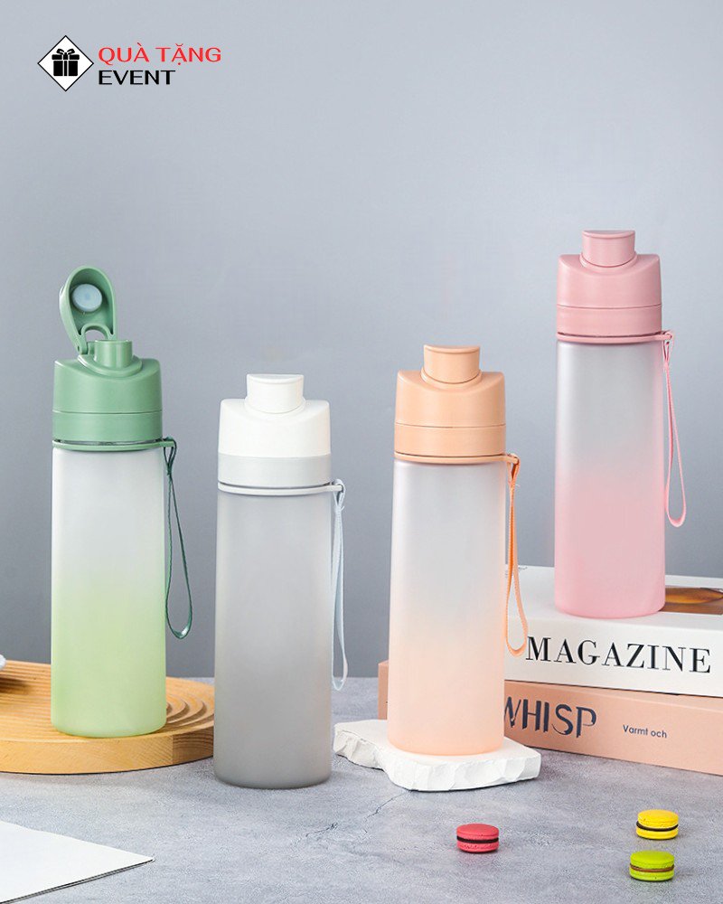 Bình nhựa quà tặng doanh nghiệp, in logo theo yêu cầu - Mã BN008 Bình nước nhựa giá rẻ TPHCM - BN008