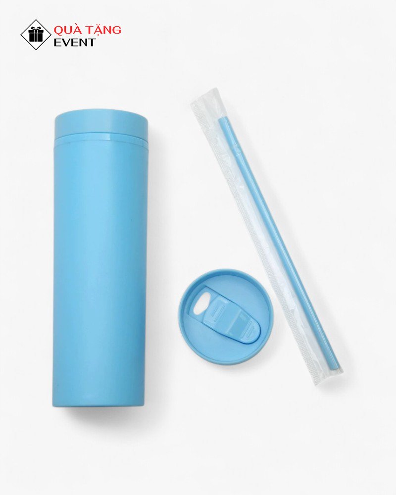 Bình nhựa quà tặng doanh nghiệp, in logo theo yêu cầu - Mã BN013 Bình nước nhựa khắc chữ - BN013