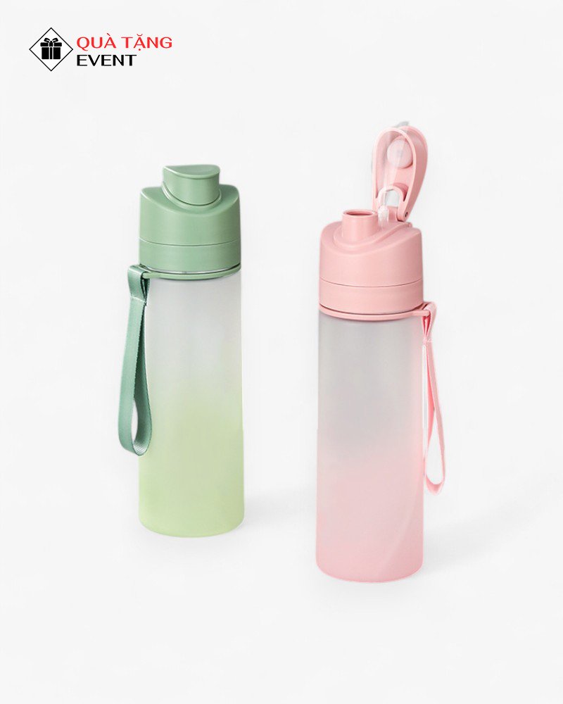 Bình nhựa quà tặng doanh nghiệp, in logo theo yêu cầu - Mã BN008 Bình nước nhựa marketing media - BN008