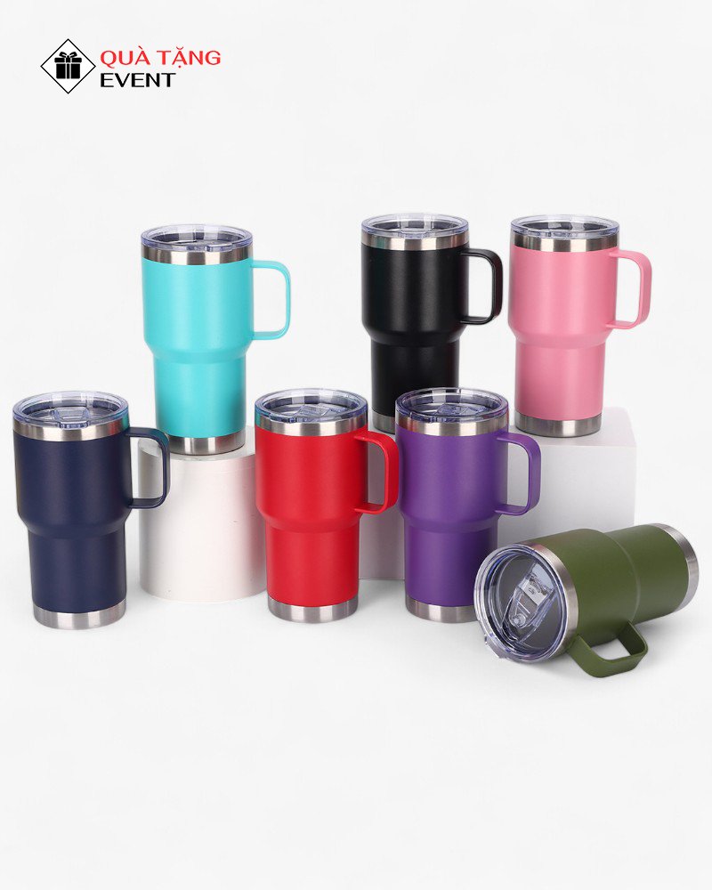 Ly, cốc giữ nhiệt quà tặng doanh nghiệp, in logo theo yêu cầu - Mã LGN018 Cơ sở gia công ly giữ nhiệt - LGN018