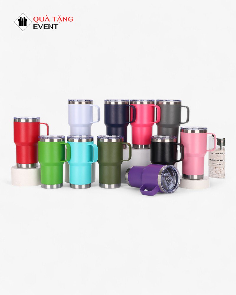 Ly, cốc giữ nhiệt quà tặng doanh nghiệp, in logo theo yêu cầu - Mã LGN018 Công ty sản xuất ly giữ nhiệt quà tặng sự kiện - LGN018