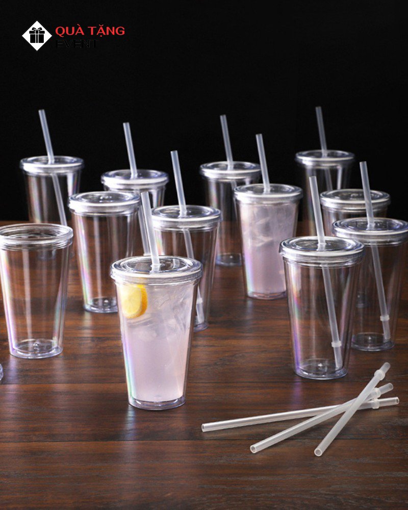 Bình nhựa quà tặng doanh nghiệp, in logo theo yêu cầu - Mã BN010 Cung cấp bình nước nhựa giá sỉ - BN010