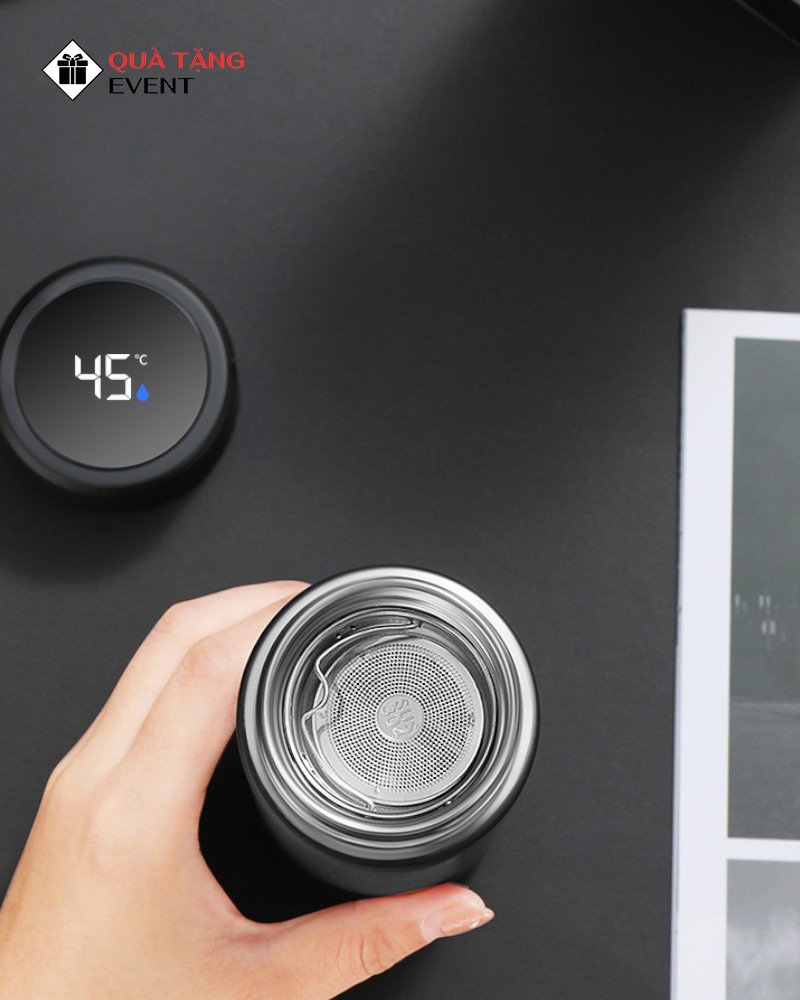 Bình giữ nhiệt văn phòng quà tặng doanh nghiệp, in logo theo yêu cầu - Mã BGNVP008 Đặt sản xuất bình giữ nhiệt - BGNVP008