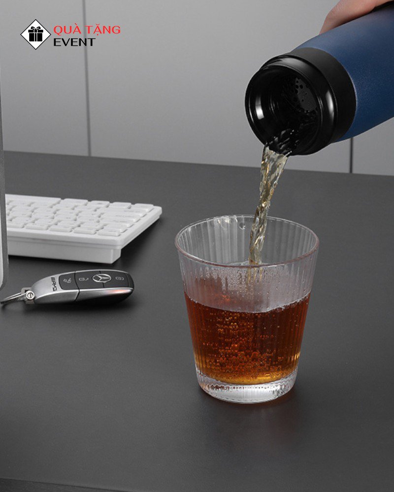 Bình giữ nhiệt văn phòng quà tặng doanh nghiệp, in logo theo yêu cầu - Mã BGNVP082 Đặt sản xuất bình giữ nhiệt giá rẻ - BGNVP082