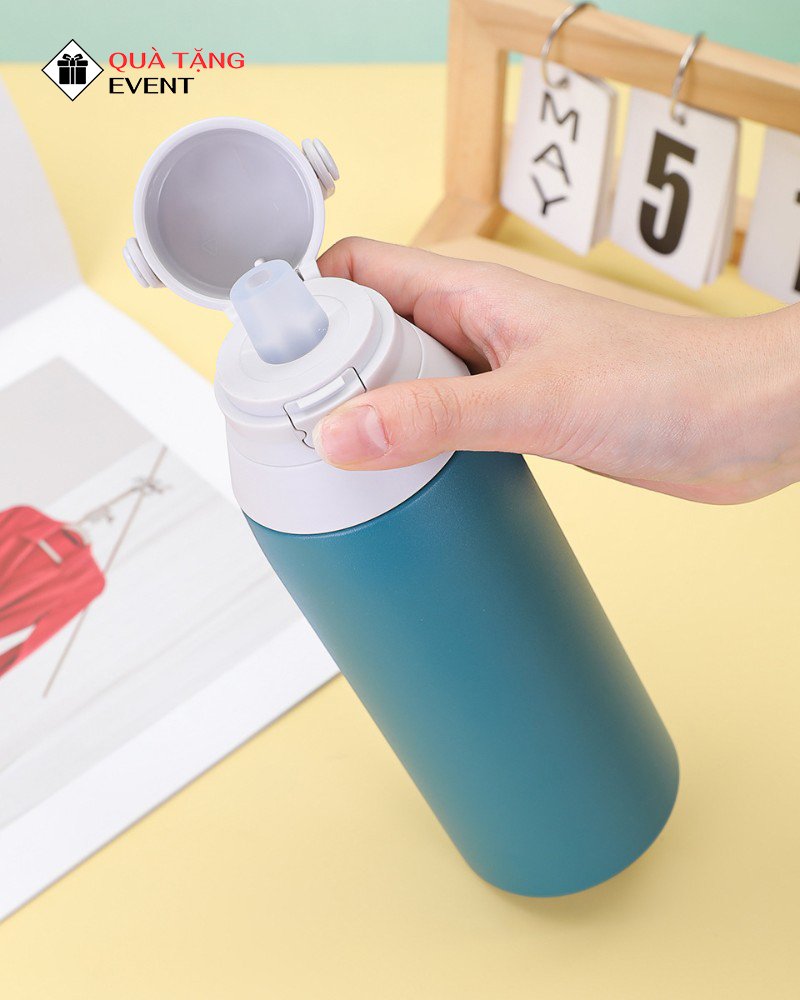 Bình giữ nhiệt văn phòng quà tặng doanh nghiệp, in logo theo yêu cầu - Mã BGNVP072 Đặt sản xuất bình giữ nhiệt quảng cáo giá rẻ - BGNVP072