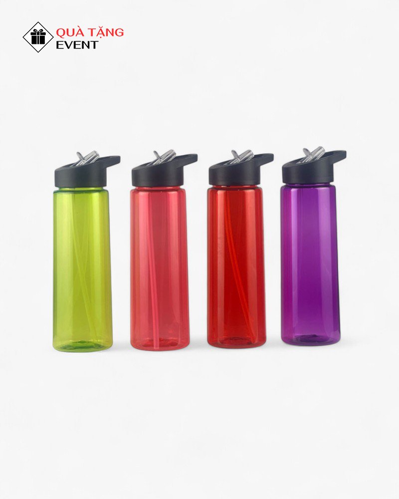Bình nhựa quà tặng doanh nghiệp, in logo theo yêu cầu - Mã BN002 Đặt sản xuất bình nước nhựa giá rẻ - BN002