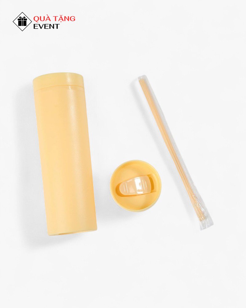 Bình nhựa quà tặng doanh nghiệp, in logo theo yêu cầu - Mã BN013 Đặt sản xuất bình nước nhựa inox 304 - BN013