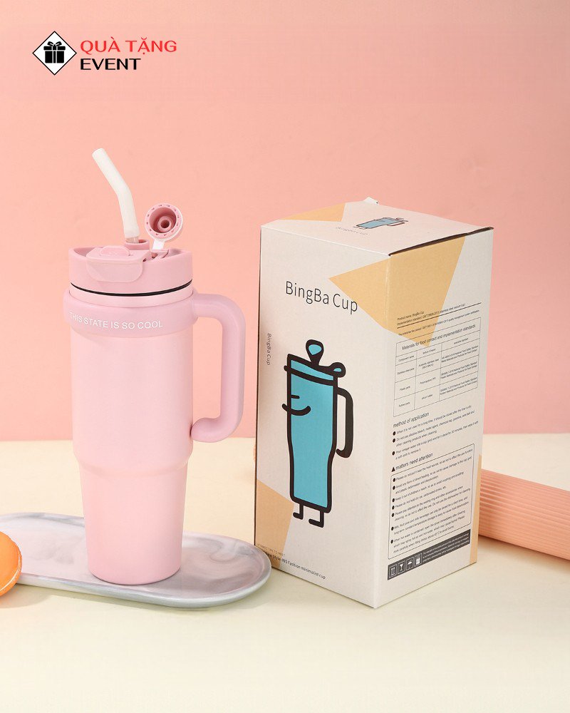 Ly, cốc giữ nhiệt quà tặng doanh nghiệp, in logo theo yêu cầu - Mã LGN005 Đặt sản xuất ly giữ nhiệt giá sỉ - LGN005