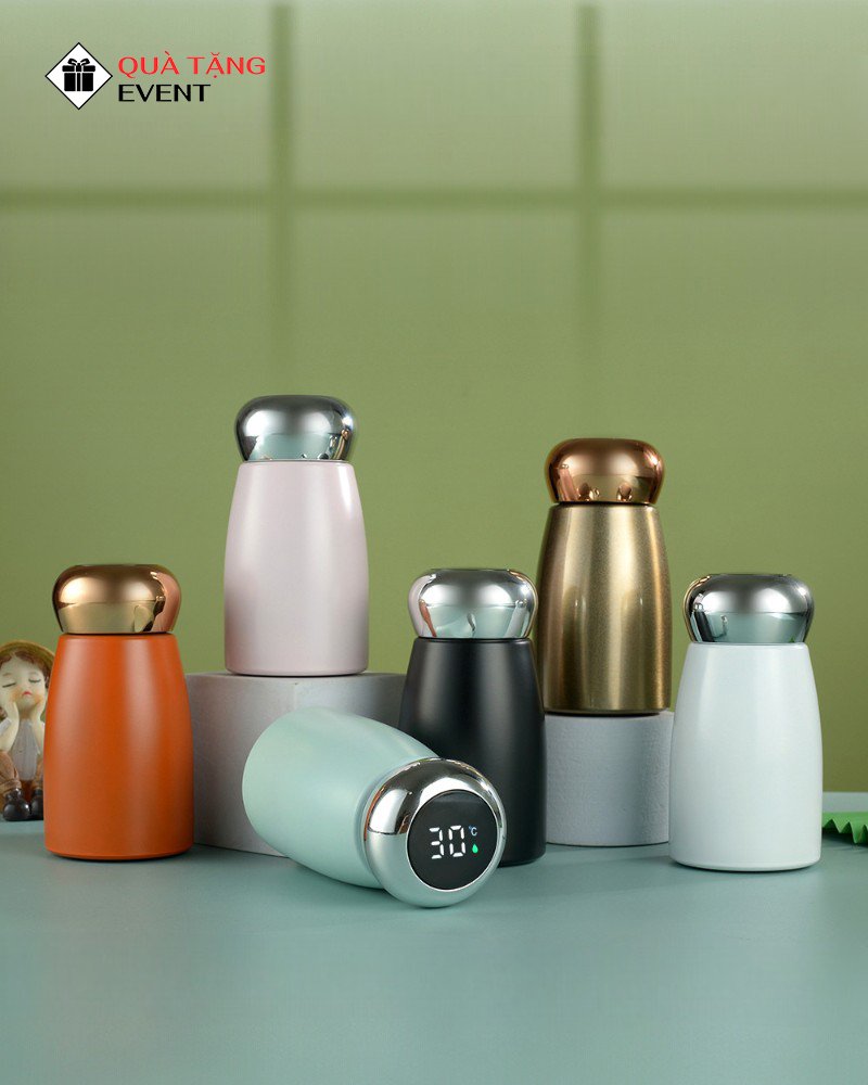 Bình giữ nhiệt văn phòng quà tặng doanh nghiệp, in logo theo yêu cầu - Mã BGNVP069 Gia công bình giữ nhiệt - BGNVP069