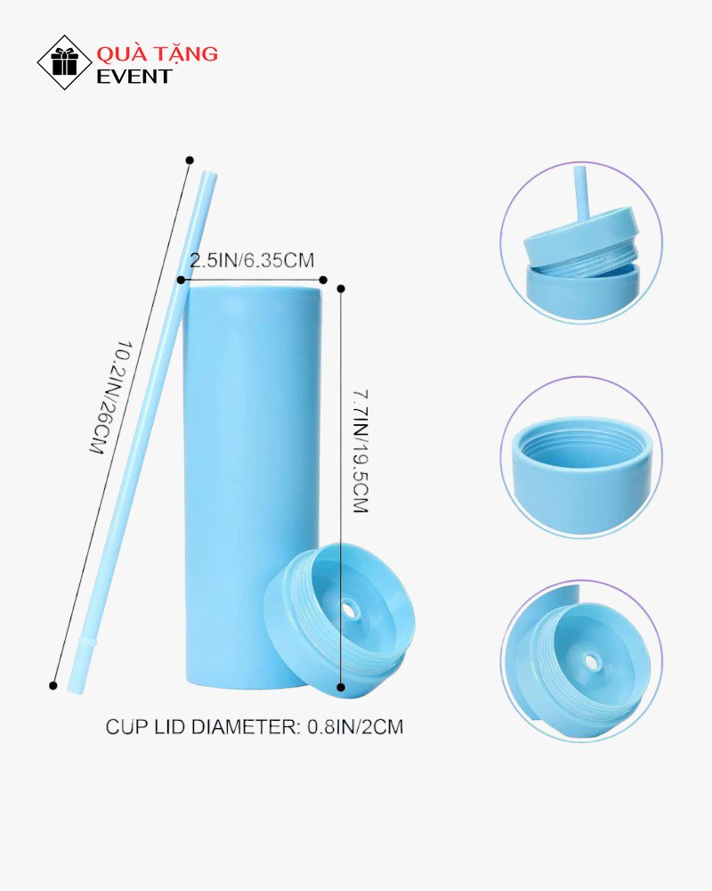 Bình nhựa quà tặng doanh nghiệp, in logo theo yêu cầu - Mã BN013 Gia công bình nước nhựa quà tặng sự kiện - BN013