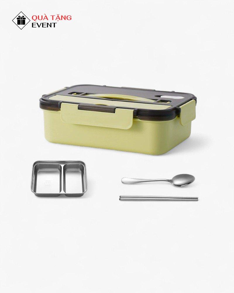 Hộp cơm giữ nhiệt quà tặng doanh nghiệp, in logo theo yêu cầu - Mã HCGN005 Hộp cơm giữ nhiệt doanh nghiệp - HCGN005