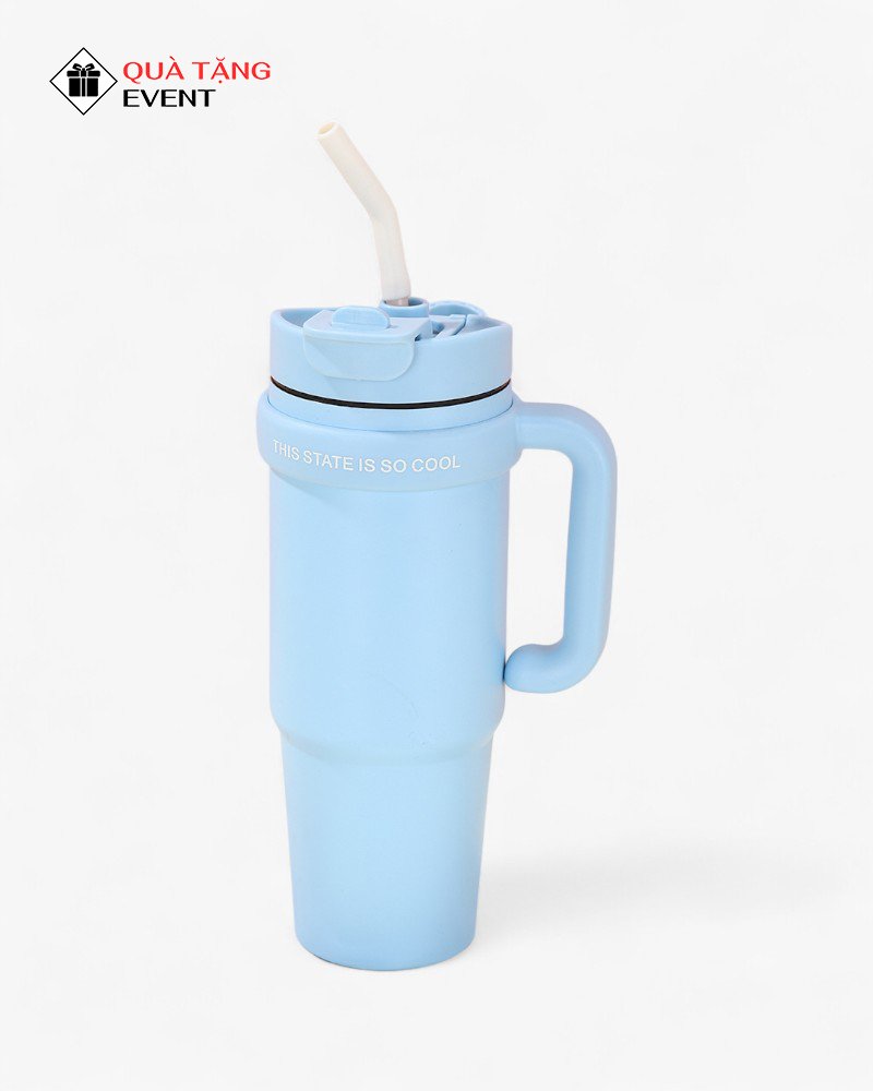 Ly, cốc giữ nhiệt quà tặng doanh nghiệp, in logo theo yêu cầu - Mã LGN005 Ly giữ nhiệt có quai cầm - LGN005