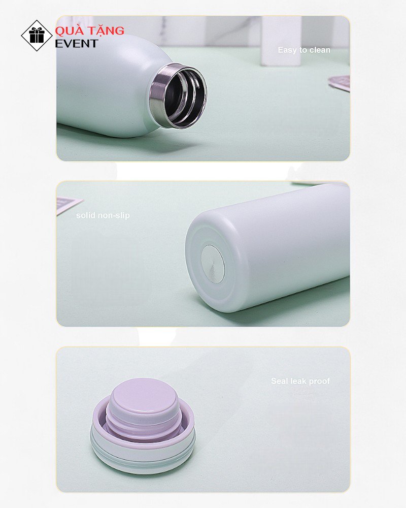 Bình giữ nhiệt văn phòng quà tặng doanh nghiệp, in logo theo yêu cầu - Mã BGNVP054 Nhận gia công bình giữ nhiệt - BGNVP054