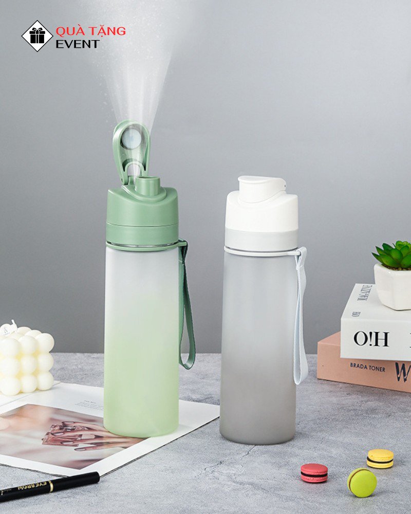 Bình nhựa quà tặng doanh nghiệp, in logo theo yêu cầu - Mã BN008 Nhận sản xuất bình nước nhựa - BN008