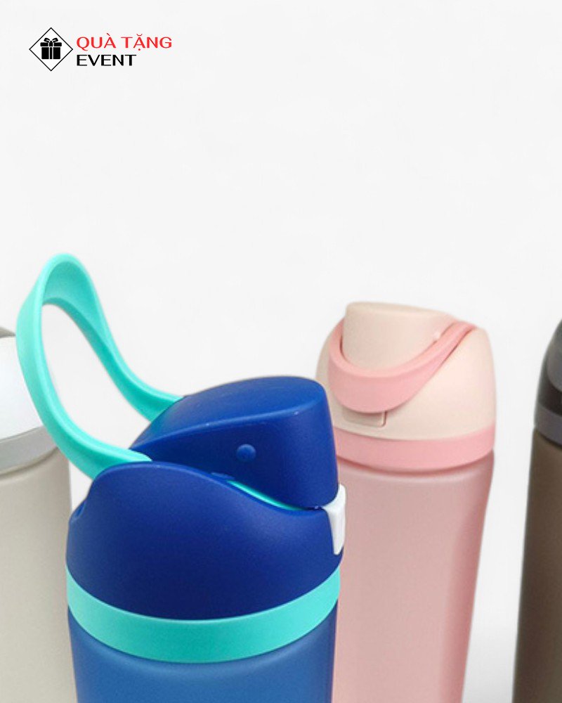 Bình nhựa quà tặng doanh nghiệp, in logo theo yêu cầu - Mã BN017 Ở đâu nhận sản xuất bình nước nhựa inox 304 - BN017