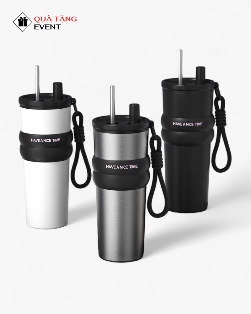 Bình giữ nhiệt văn phòng quà tặng doanh nghiệp, in logo theo yêu cầu - Mã BGNVP047 Sản xuất bình giữ nhiệt - BGNVP047