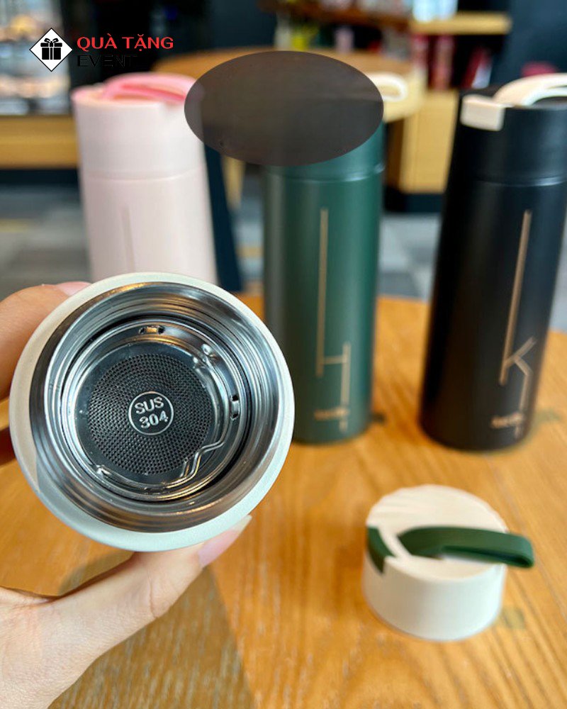 Bình giữ nhiệt văn phòng quà tặng doanh nghiệp, in logo theo yêu cầu - Mã BGNVP080 Sản xuất bình giữ nhiệt - BGNVP080